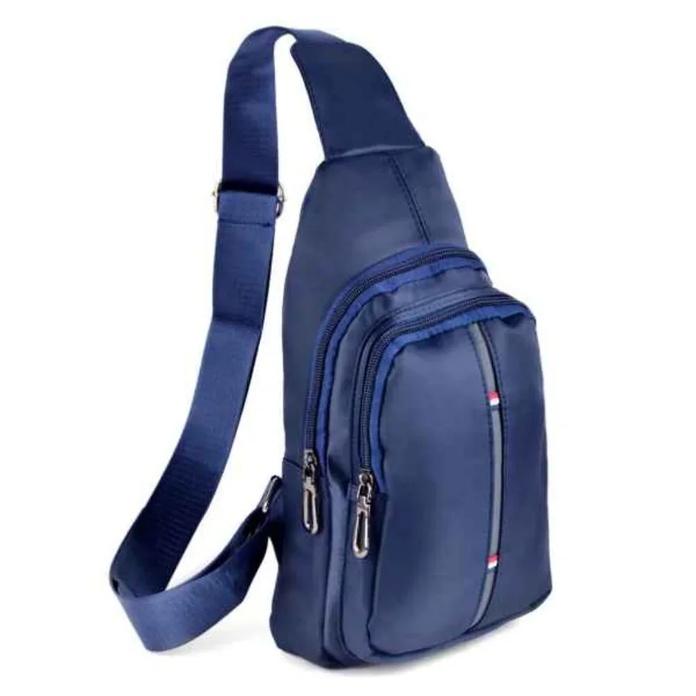 Belt Bag - Sling Bag -Crossbody - Hiking / Biking Vegan Leather- Blue NWT